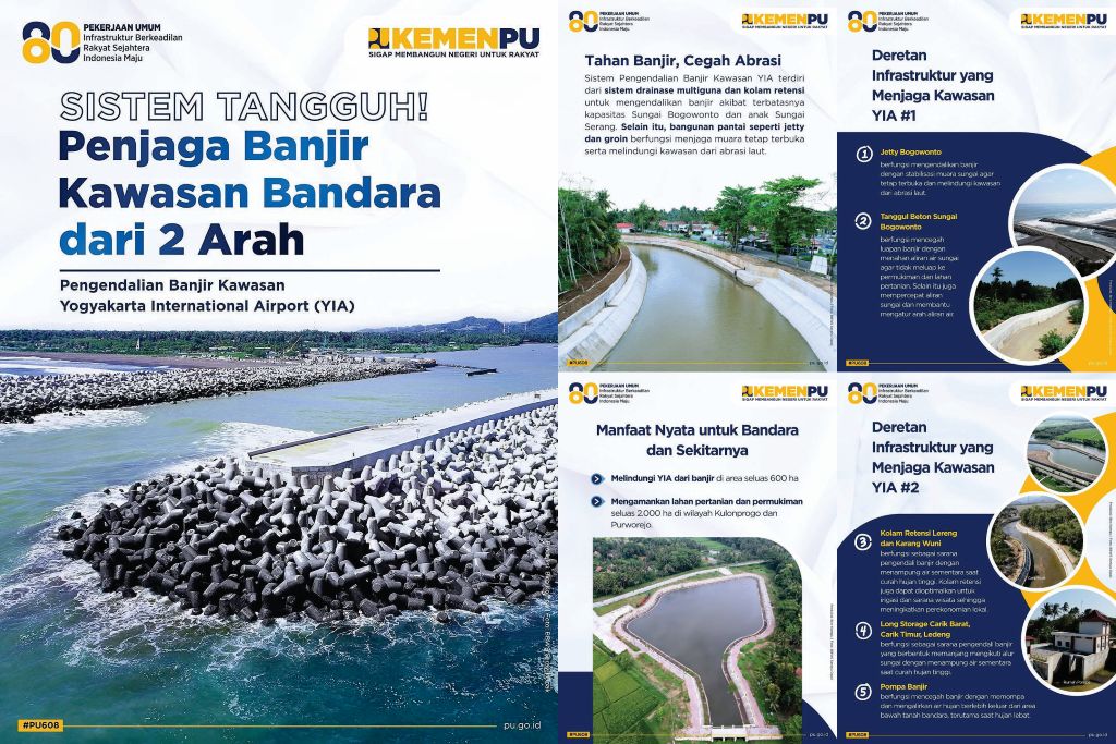 Sistem Tangguh Penjaga Banjir Kawasan Bandara Dari 2 Arah