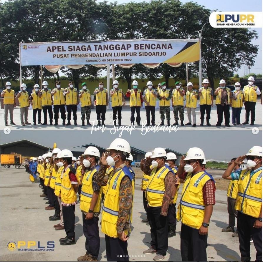 Pusat Pengendalian Lumpur Sidoarjo (PPLS) Menggelar Apel Siaga Bencana