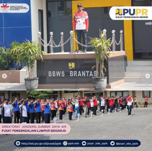 Pusat Pengendalian Lumpur Sidoarjo turut serta menghadiri Upacara Pembukaan Pekan olahraga antar unit kerja PUPR Wilayah Jawa Timur