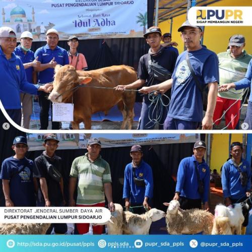 Penyembelihan Hewan Qurban Di Lingkungan Pusat Pengendalian Lumpur Sidoarjo