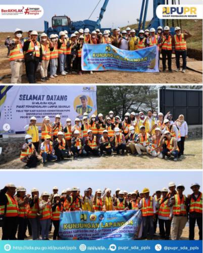 Field Trip Study Karyasiswa Universitas Cendrawasih Fakultas Teknik Sipil di Pusat Pengendalian Lumpur Sidoarjo