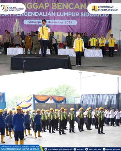 Pusat Pengendalian Lumpur Sidoarjo (PPLS), menggelar Apel Siaga Tanggap Bencana