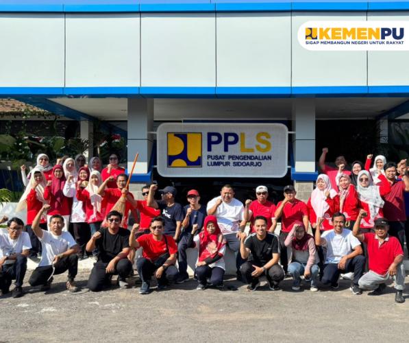 Ciptakan Lingkungan Bersih Pusat Pengendalian Lumpur Sidoarjo (PPLS) Lakukan Kerja Bakti