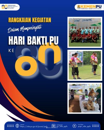 Rangkaian Kegiatan Dalam Rangka Memperingati Hari Bakti PU ke - 80 Tahun 2025