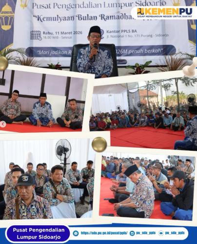 Mempererat tali Silaturahmi Pusat Pengendalian Lumpur Sidoarjo Menggelar Tausiyah dan Buka Puasa Bersama Seluruh Pegawai.