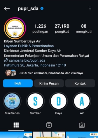 Instagram ditjen sda